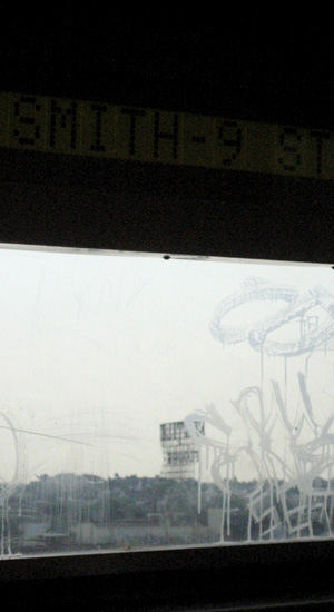 F Train - Just before the Smith and 9th Street Stop